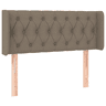 vidaXL Cabeceira cama abas tecido 103x16x7888 cm cinzento-acastanhado
