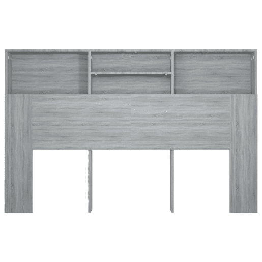 vidaXL Armário de cabeceira 160x19x103,5 cm sonoma cinzento