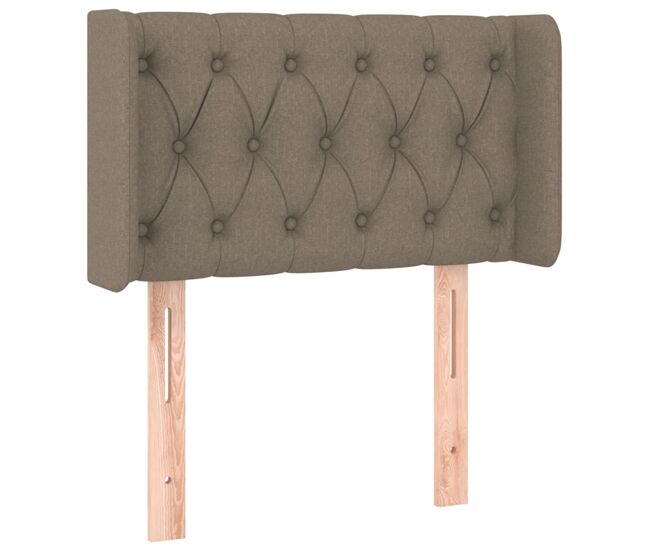 Vidaxl cabecero de tela gris taupe 83x16x78/88 cm