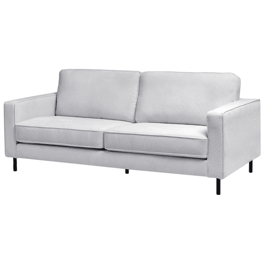 Conjunto de sala de estar SAVALEN Tecido Cinzento claro 4 lugares