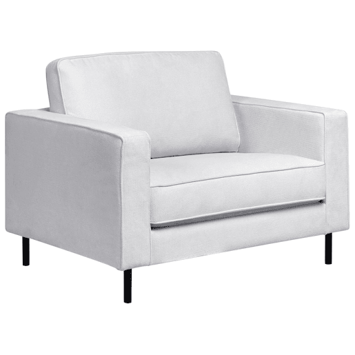 Conjunto de sala de estar SAVALEN Tecido Cinzento claro 4 lugares