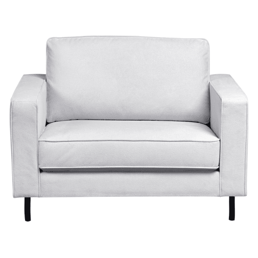 Conjunto de sala de estar SAVALEN Tecido Cinzento claro 4 lugares