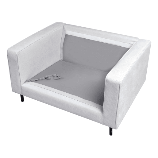 Conjunto de sala de estar SAVALEN Tecido Cinzento claro 4 lugares