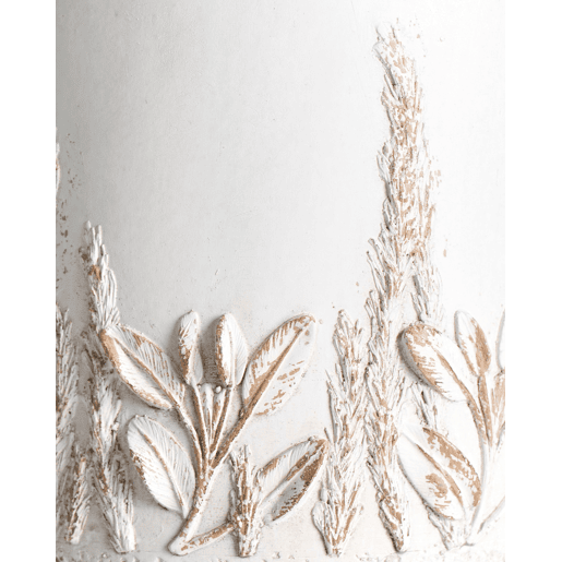 Vaso alto para plantas PREWEZA 23 cm Branco creme