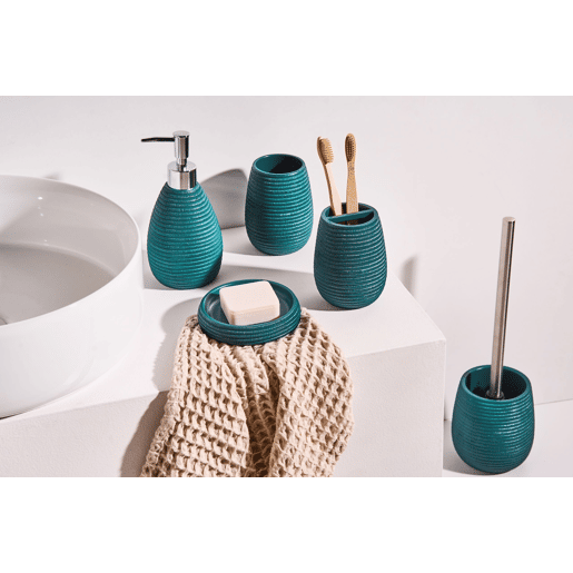 Conjunto de 5 acessórios para a casa de banho QUILCA Azul esverdeado