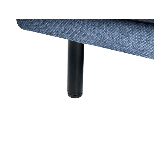 Sofá VORGOD Tecido Azul escuro 3 lugares