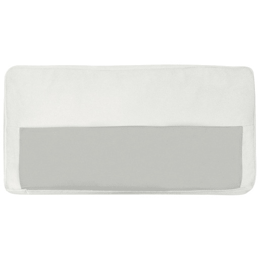 Sofá SAVALEN Tecido Branco creme 3 lugares