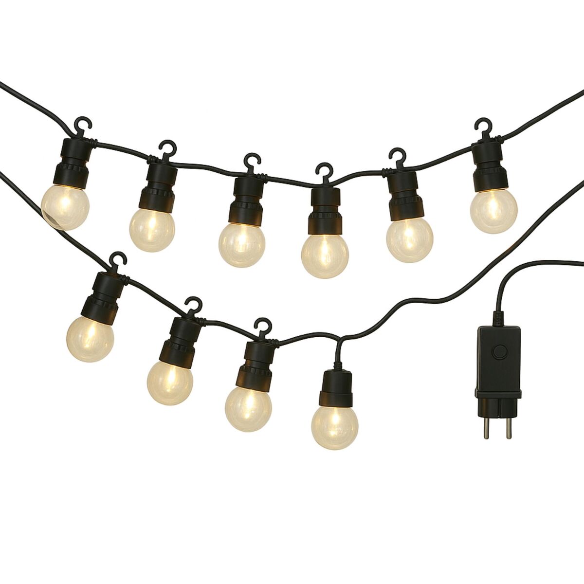 Guirnalda de Luces LED Cálidas para Decoración Interior, 10 Bolas G50