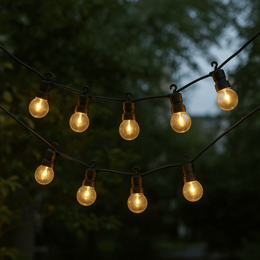 Luzes de LED quentes para decoração de interiores, 10 bolas G50