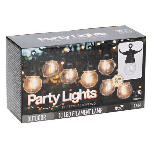 Luzes de LED quentes para decoração de interiores, 10 bolas G50