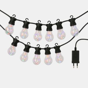 Luzes de corda com temporizador e 10 lâmpadas LED A60