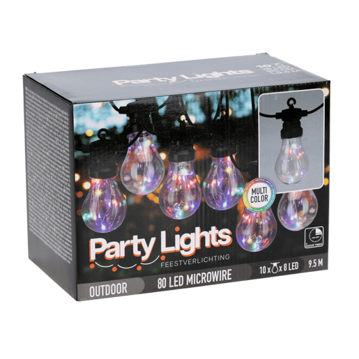 Luzes de corda com temporizador e 10 lâmpadas LED A60