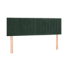 vidaXL Cabeceira de cama 2 pcs veludo 72x5x7888 cm verde-escuro