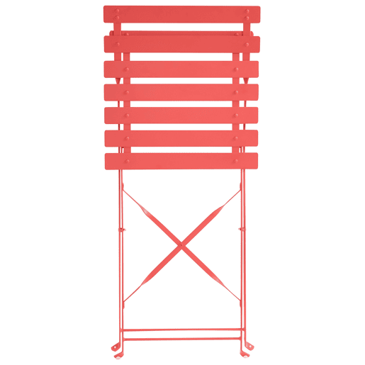 Conjunto de refeições de jardim 4 lugares FIORI Metal Vermelho