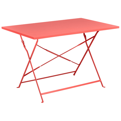 Conjunto de refeições de jardim 4 lugares FIORI Metal Vermelho