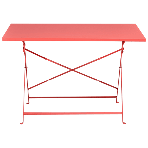 Conjunto de refeições de jardim 4 lugares FIORI Metal Vermelho