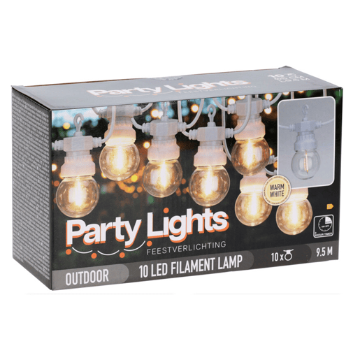 Luzes de LED quentes para decoração de interiores, 10 bolas G50