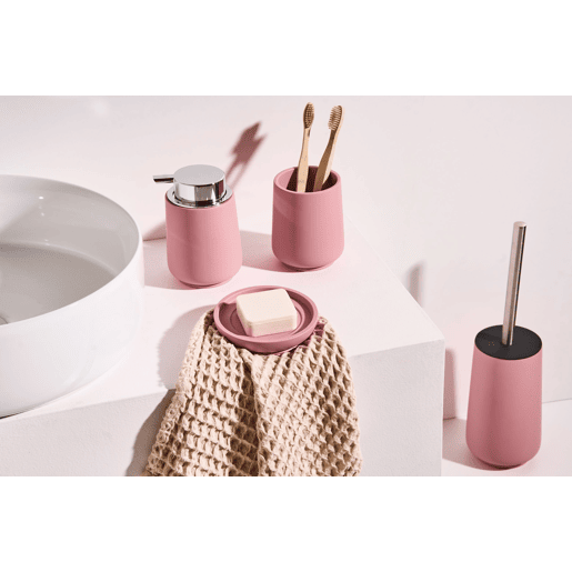 Conjunto de 4 acessórios para a casa de banho SUCHES Rosa