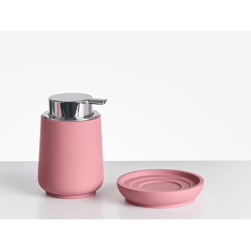 Conjunto de 4 acessórios para a casa de banho SUCHES Rosa