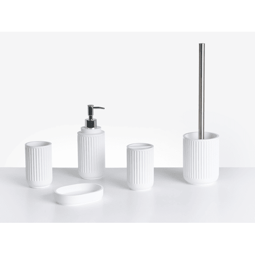 Conjunto de 5 acessórios para a casa de banho HUARMEY Branco