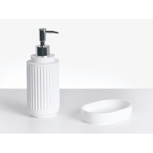Conjunto de 5 acessórios para a casa de banho HUARMEY Branco