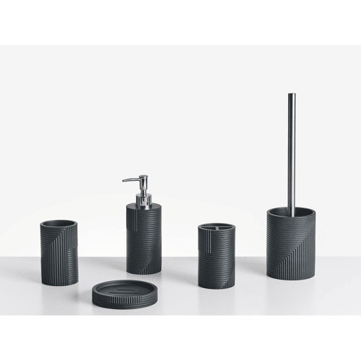 Conjunto de 5 acessórios para a casa de banho SEPAHUA Preto