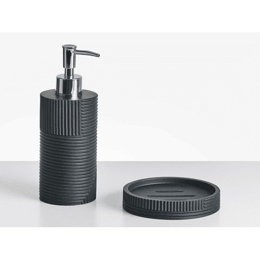 Conjunto de 5 acessórios para a casa de banho SEPAHUA Preto