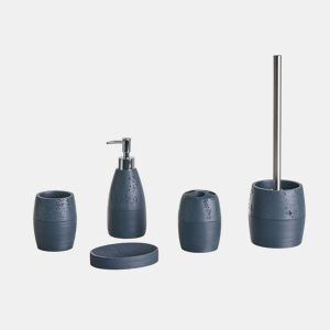 Conjunto de 5 acessórios para a casa de banho YARAPA Azul escuro
