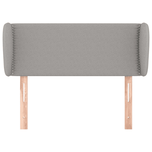 vidaXL Cabeceira de cama c abas tecido 93x23x7888 cm cinzento-claro vidaXL Cabeceira de cama c abas tecido 93x23x7888 cm cinzento-claro