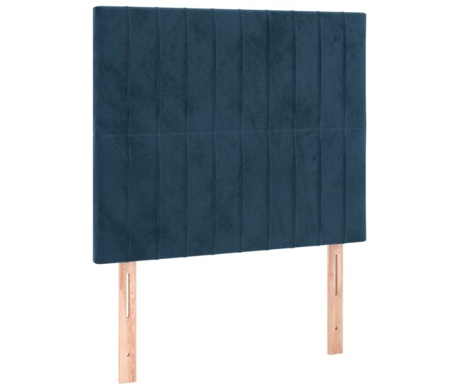 Vidaxl cabecero terciopelo azul oscuro 100x5x118/128 cm