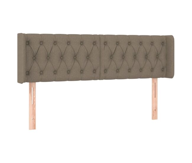 Vidaxl cabecero de tela gris taupe 147x16x78/88 cm