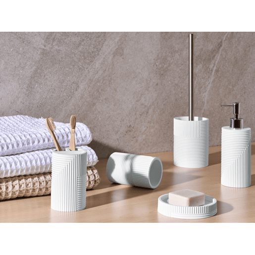 Conjunto de 5 acessórios para a casa de banho SEPAHUA Branco