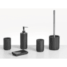 Conjunto de 5 acessórios para a casa de banho HUALLAGA Preto