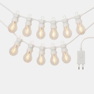 Luzes de LED com 10 lâmpadas quentes e temporizador