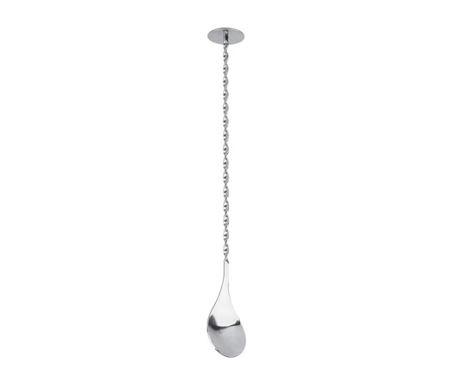 Cuchara de acero inoxidable para remover combinados, resistente y duradera, tamaño 28x35,0cm, peso 47g