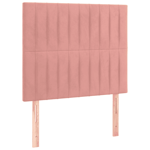 vidaXL Cabeceira Rosa 80x5x118128 cm Veludo vidaXL Cabeceira Rosa 80x5x118128 cm Veludo