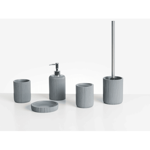 Conjunto de 5 acessórios para a casa de banho CAMANA Cinzento claro