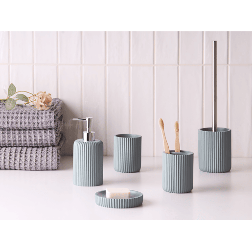 Conjunto de 5 acessórios para a casa de banho CAMANA Cinzento claro