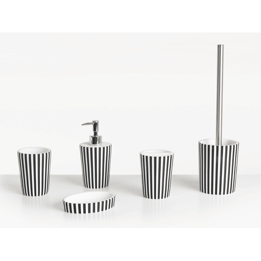 Conjunto de 5 acessórios para a casa de banho LIRCAY PretoBranco