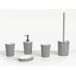Beliani Conjunto de accesorios de baño LIRCAY Beliani Conjunto de accesorios de baño LIRCAY Blanco/ Negro
