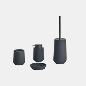 Conjunto de 4 acessórios para a casa de banho SUCHES Preto