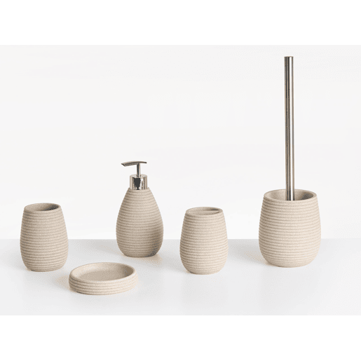 Conjunto de 5 acessórios para a casa de banho QUILA Creme claro