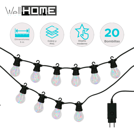 Luzes de LED para ambientes internosexternos com temporizador