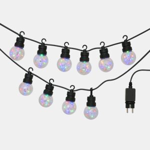 Luzes de corda com lâmpadas G50 e temporizador - 10 lâmpadas