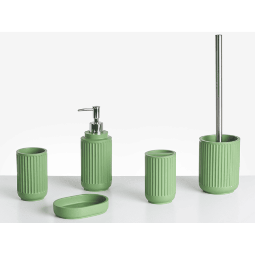 Conjunto de 5 acessórios para a casa de banho HUARMEY Verde
