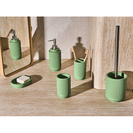 Conjunto de 5 acessórios para a casa de banho HUARMEY Verde