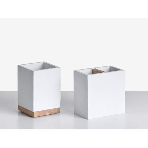 Conjunto de 5 acessórios para a casa de banho TAPICHE Branco