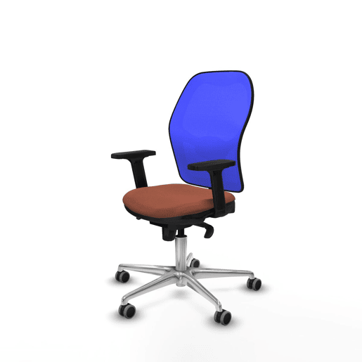 Cadeira de Escritório Piqueras y Crespo 2D086G0 Azul Castanho