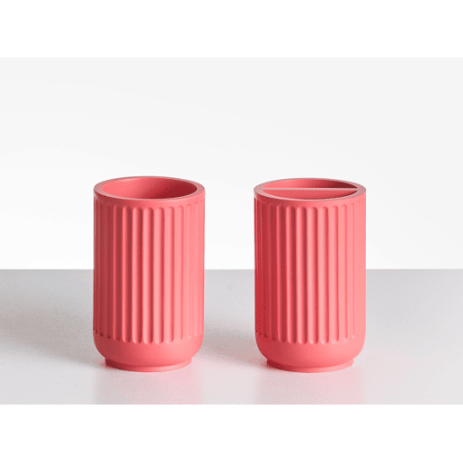 Conjunto de 5 acessórios para a casa de banho HUARMEY Vermelho