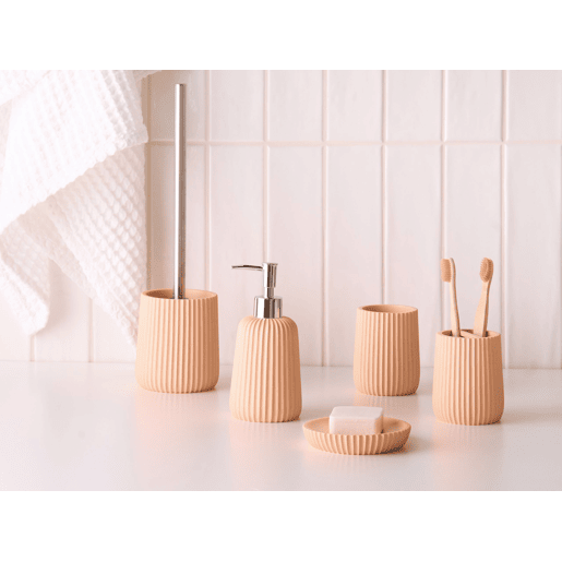 Conjunto de 5 acessórios para a casa de banho POZUZO Laranja